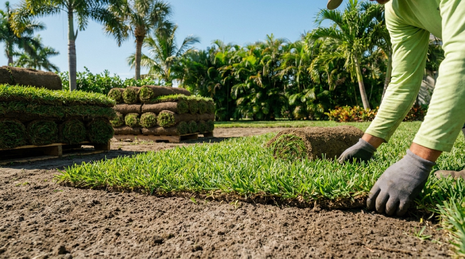 Sod installation